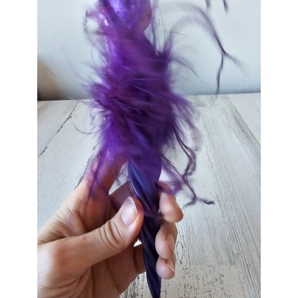 Katherine's collection purple feather ornament lady fabulous icicle Xmas tree - Picture 9 of 10